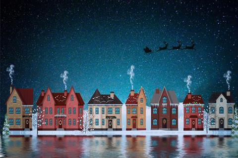 Santa Delivering Presents jigsaw puzzle